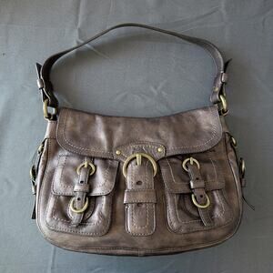 Vintage Coach 12654 Legacy Garcia Metallic Brown Leather Hobo Bag